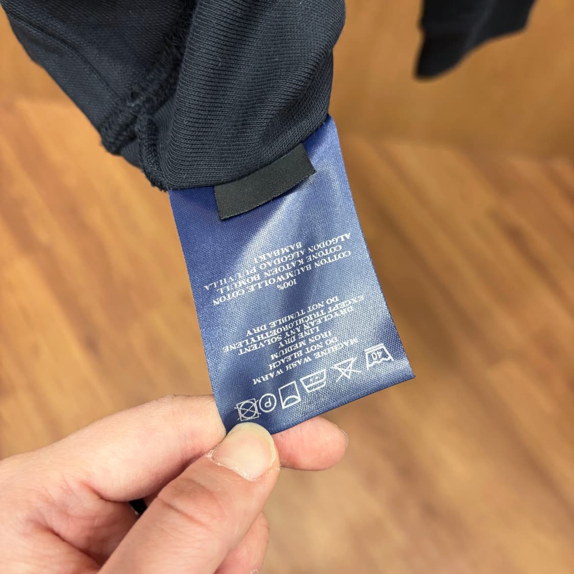 버버리 골프 코튼 긴팔 맨투맨 사이드 와펜 레글런 디테일 네이비 상품이미지10