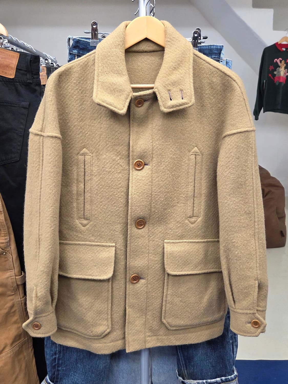 1980s Scene from van 울 자켓 상품이미지4