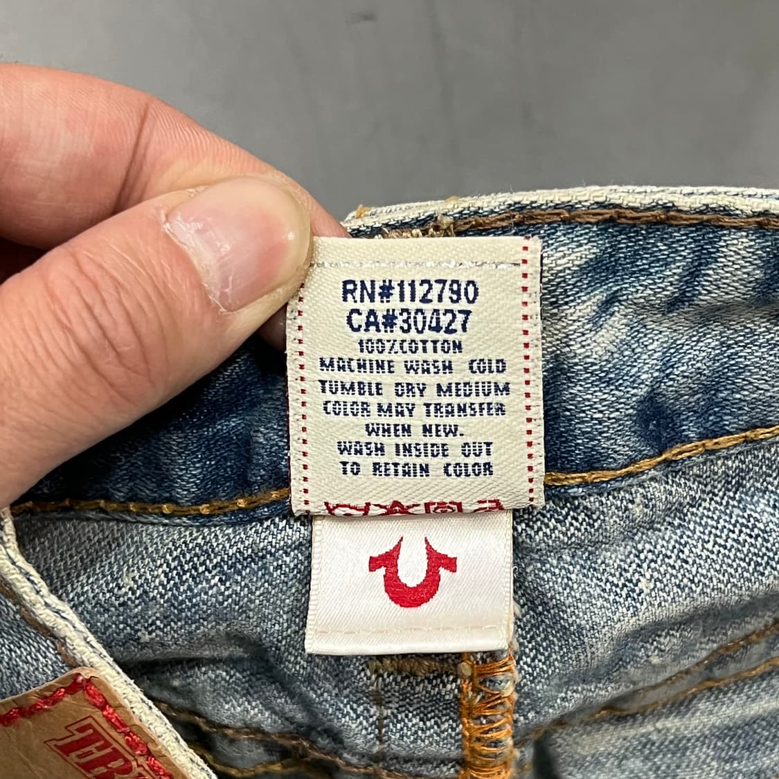  트루릴리젼 워싱 데님 미니 스커트 y16403 상품이미지8