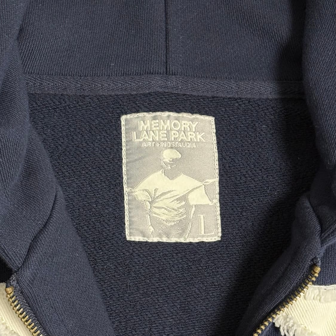 Memory Lane Park NY 후드 집업 네이비  상품이미지5