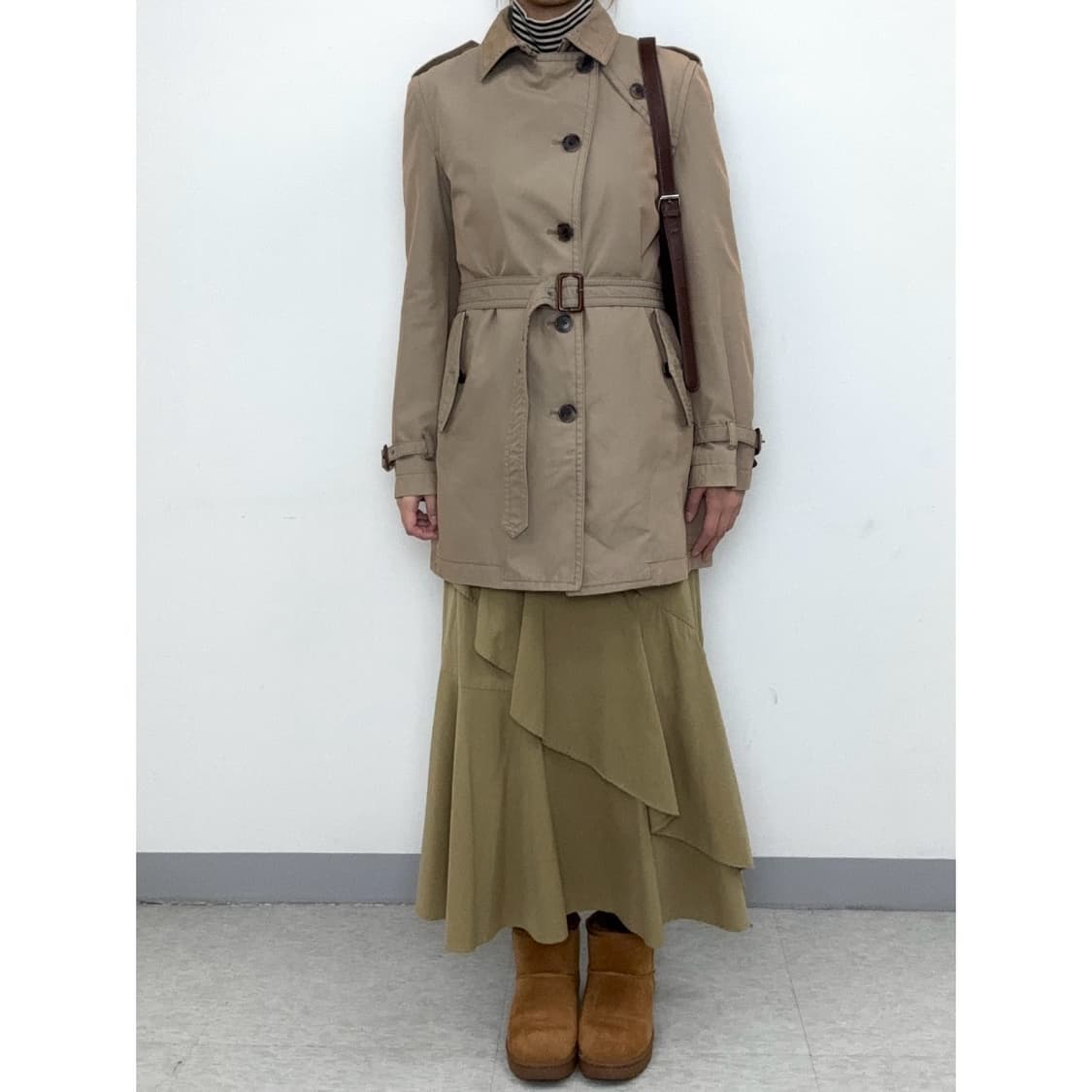 빈티지 베이지 스커트 상품이미지1