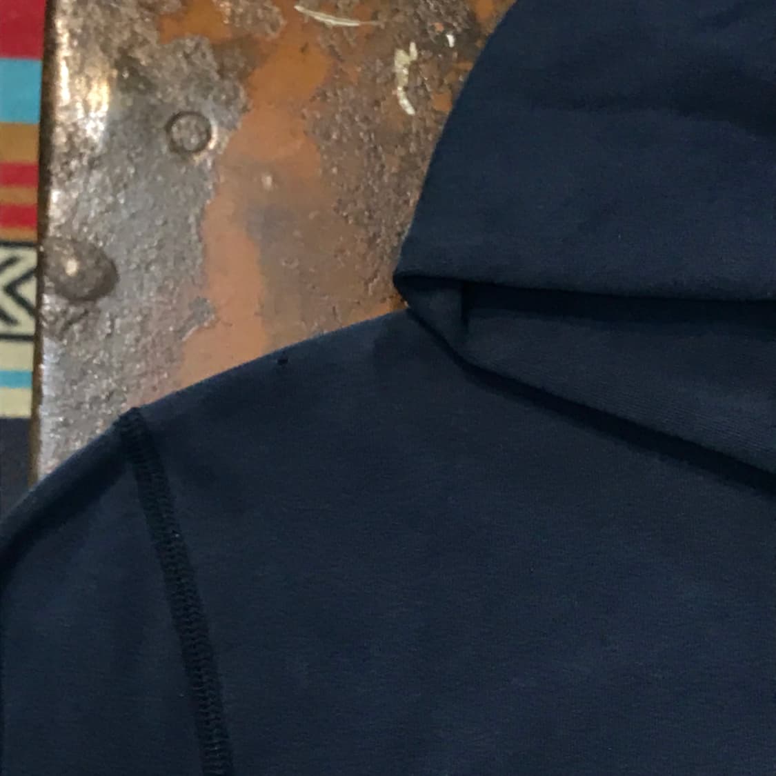 폴로 진 네이비 알파벳 프린팅 기모 후디 남성 115 빅사이즈  상품이미지6