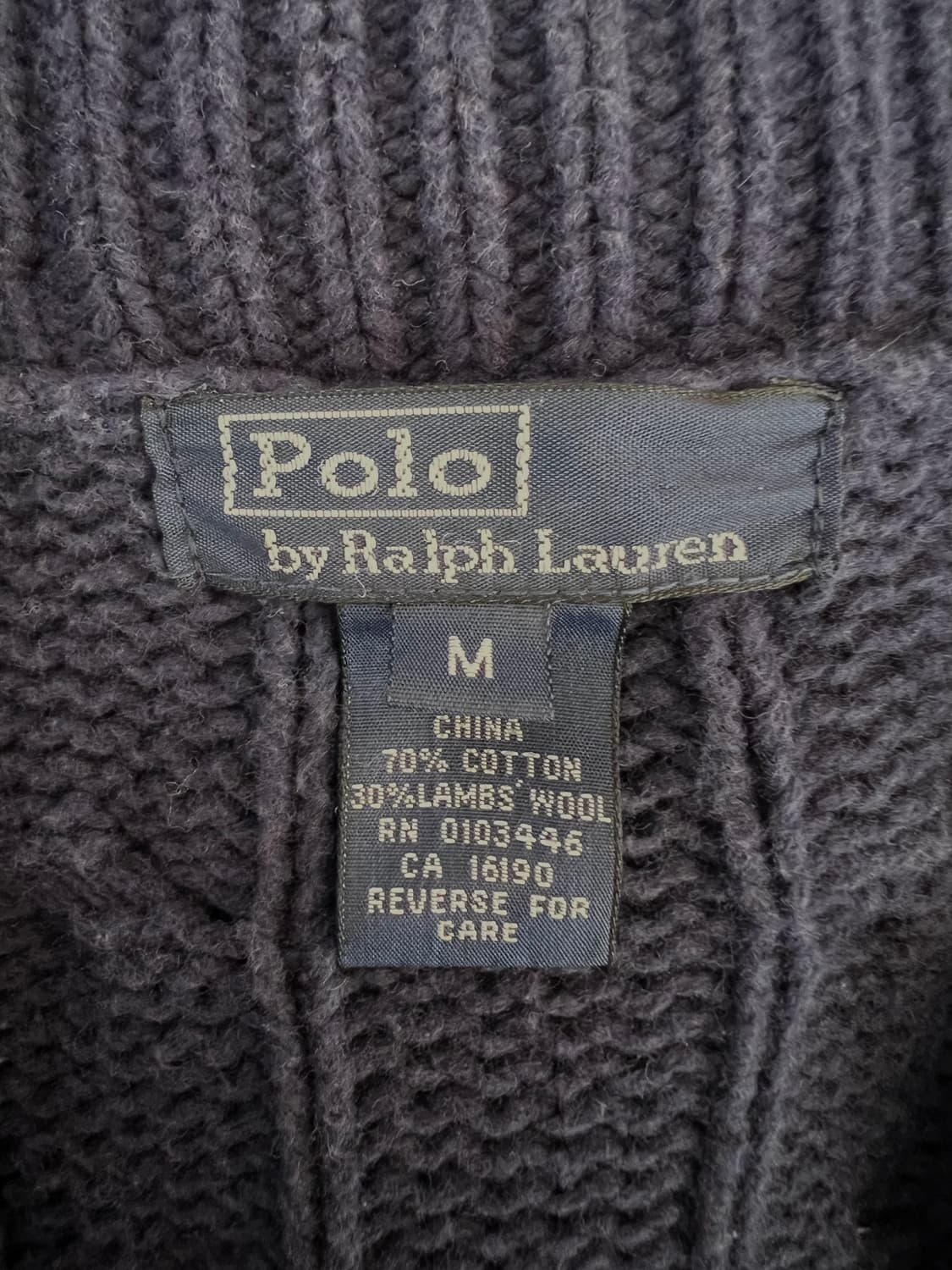 폴로랄프로렌 여성 네이비 숄카라가디건 케이블가디건 상품이미지6