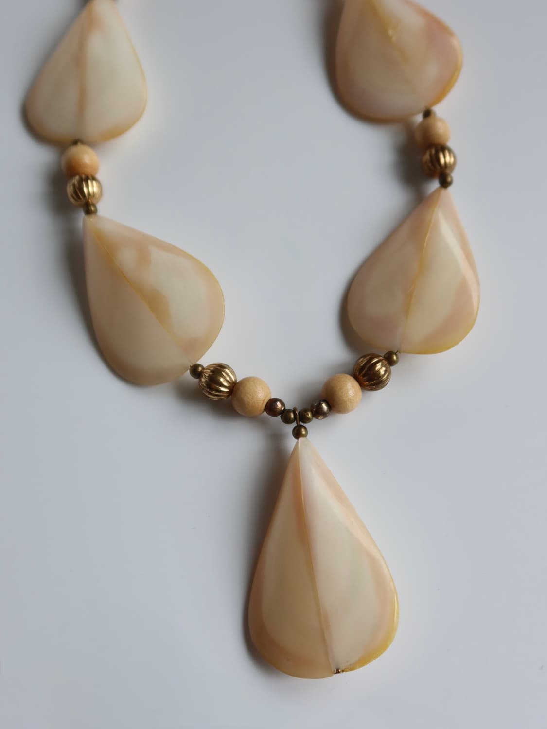 natural shell statement necklace 상품이미지4