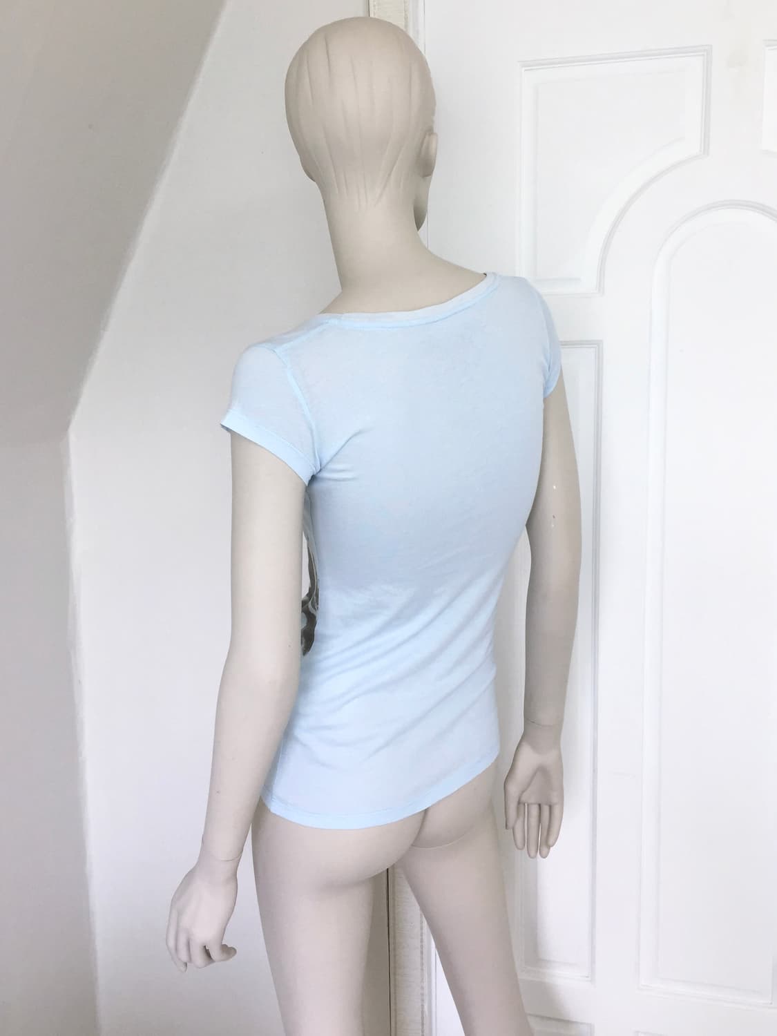 Baby Blue Vintage print Top 상품이미지4