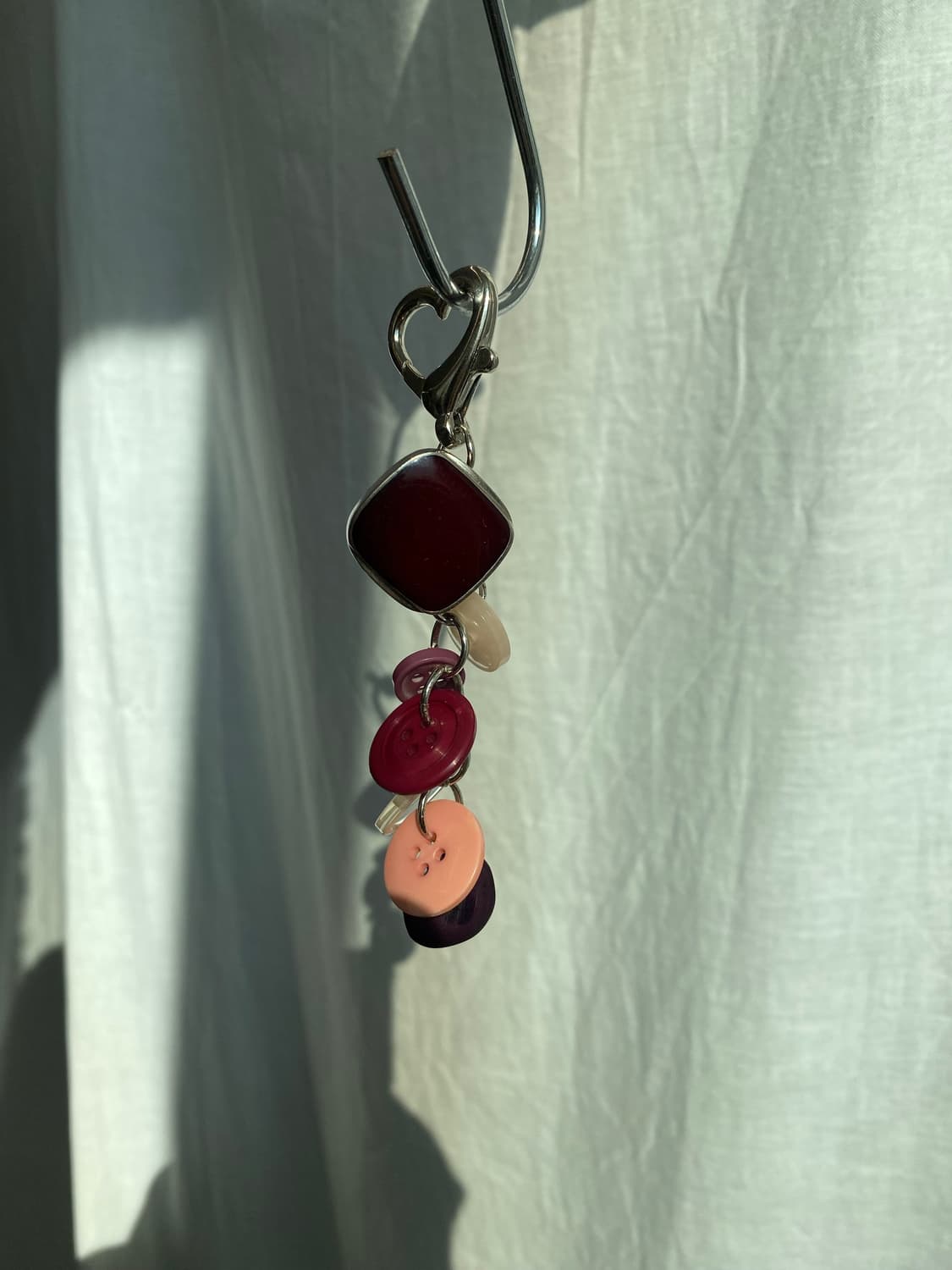 vintage button keyring_purple 상품이미지3