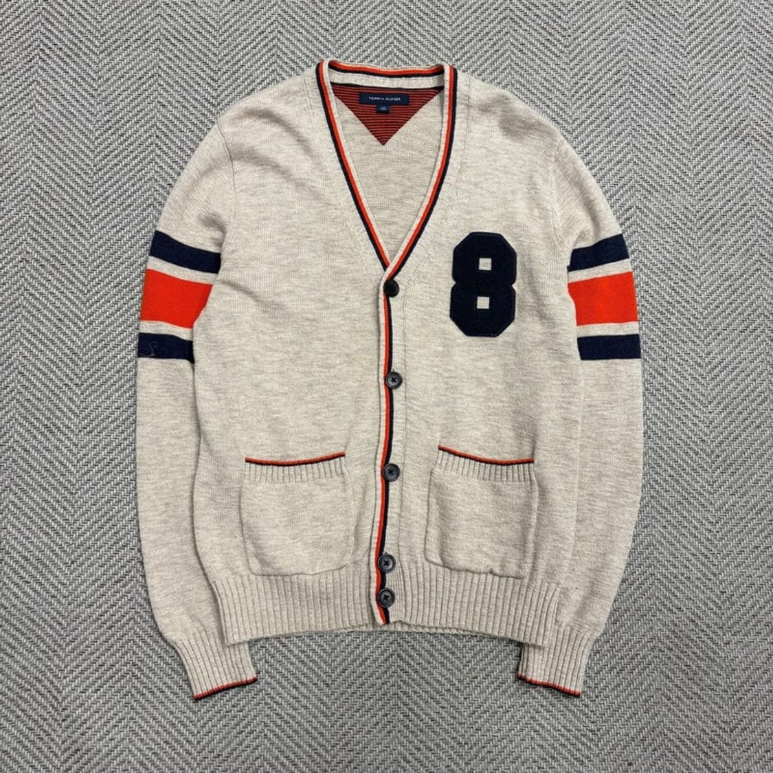 타미힐피거 브이넥 니트 가디건 v1654 상품이미지1