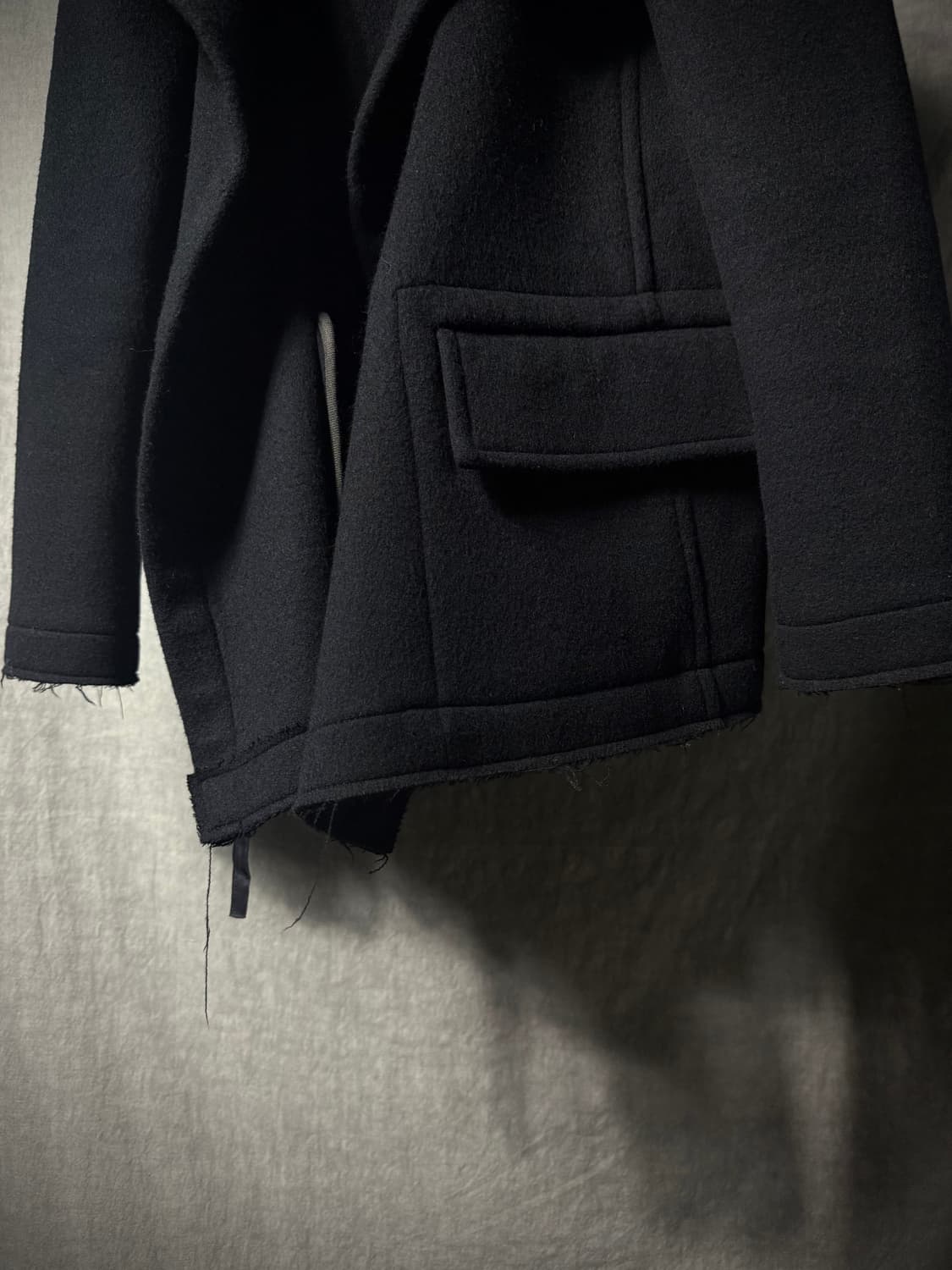 요지야마모토 뿌르옴므 울 숏 코트 상품이미지5