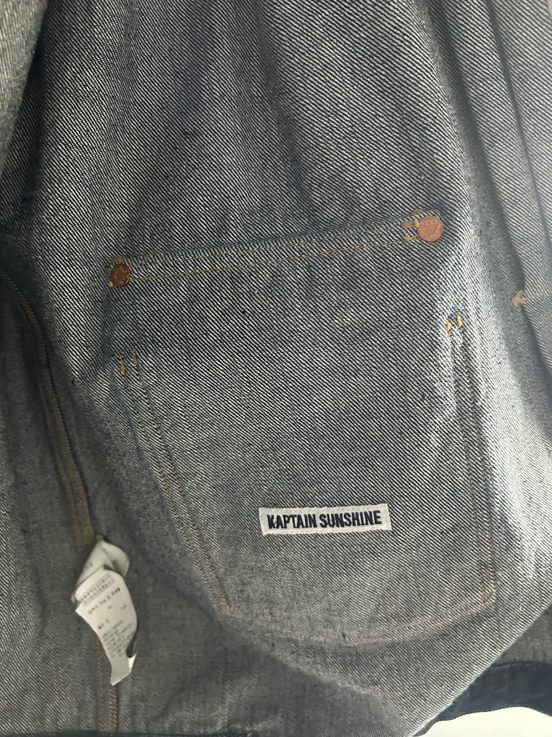 [42] 캡틴선샤인 트러커 인디고 워시드 상품이미지4