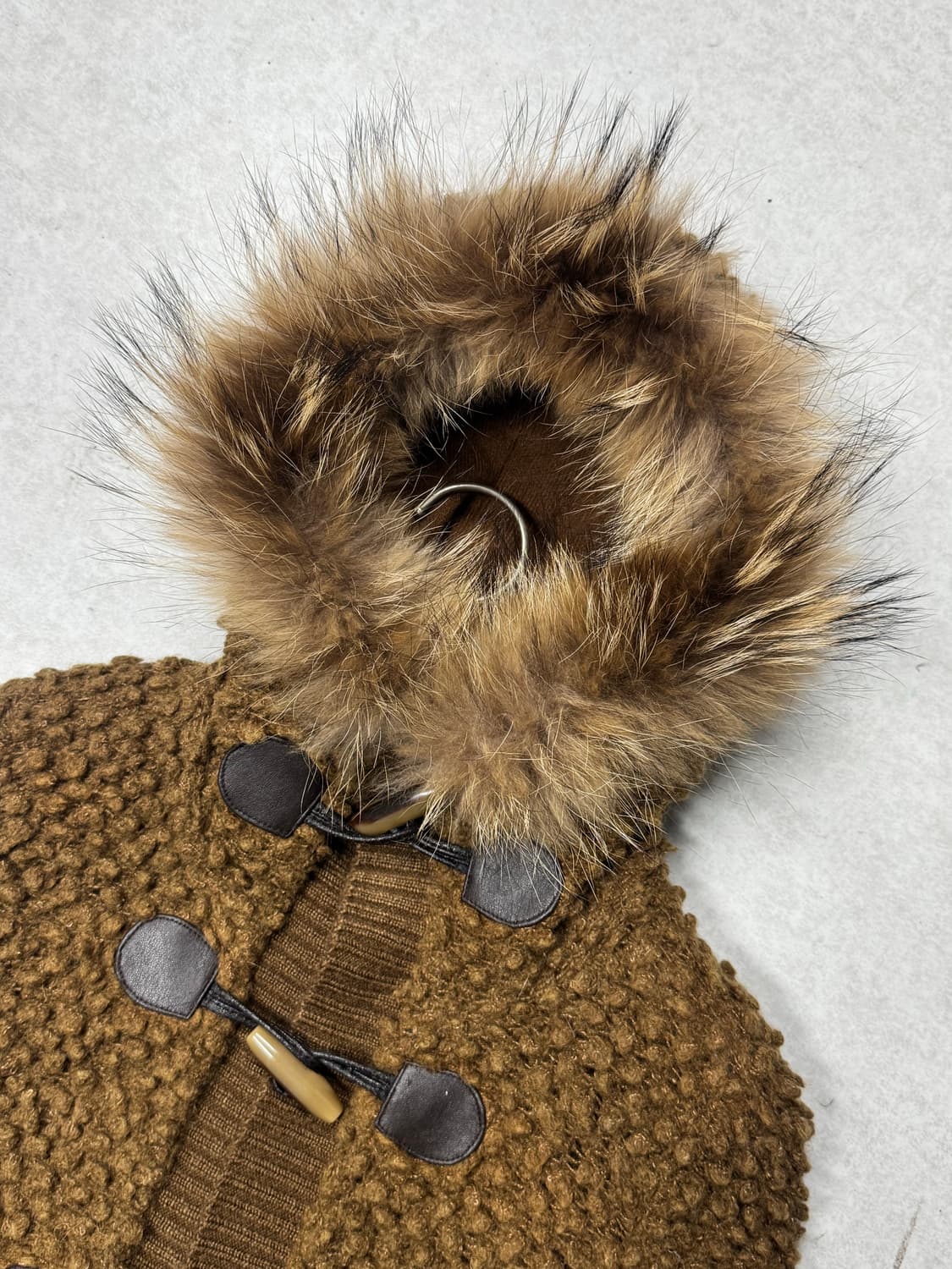 갸루 울프죠 퍼 가디건 상품이미지2