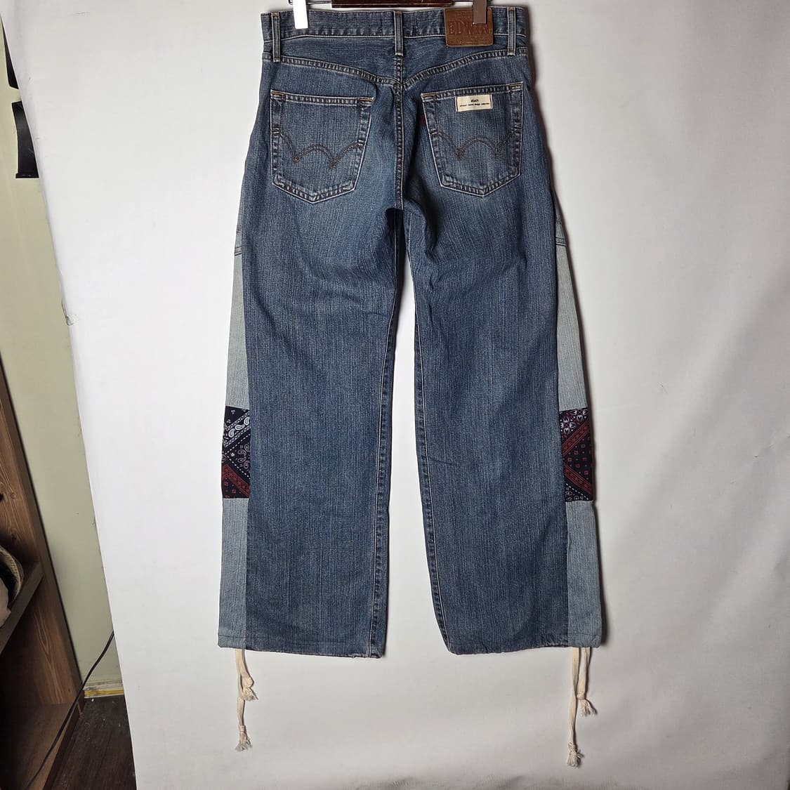 [EDWIN] 에드윈 커스텀 패치워크 반다나 데님팬츠 상품이미지2