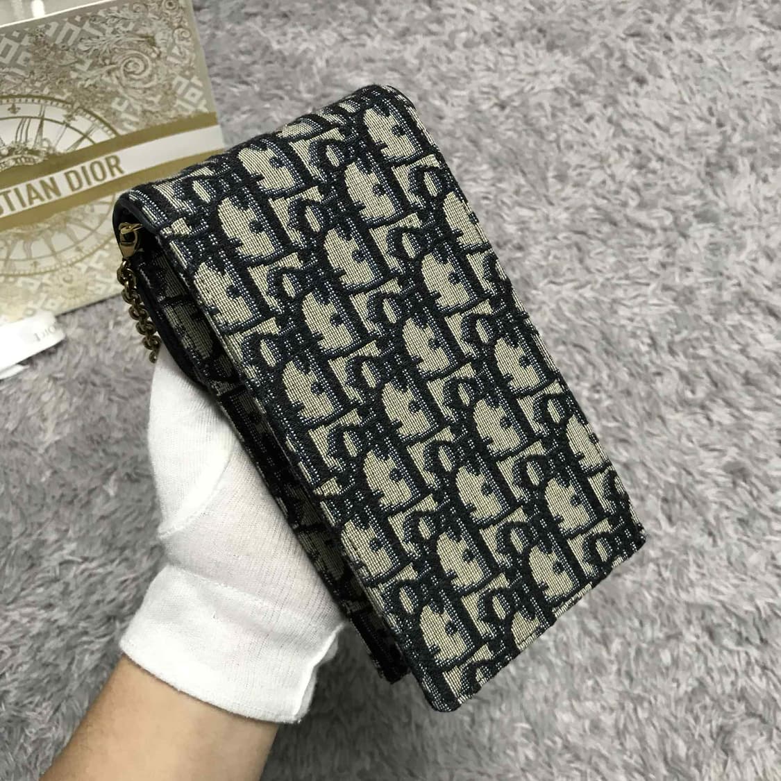 {클로젯}[풀구성 25ss]디올 오블리크 새들 폰 홀더 백 상품이미지4