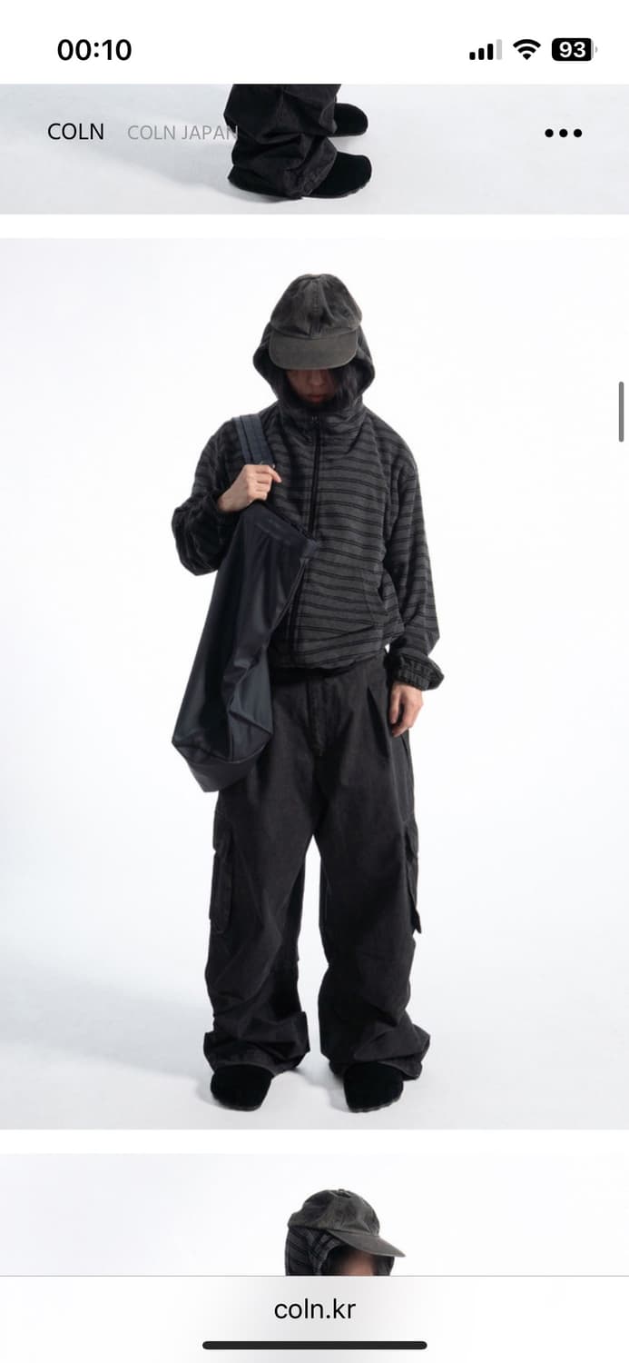 coln cloudy dying pants - washed black 상품이미지1