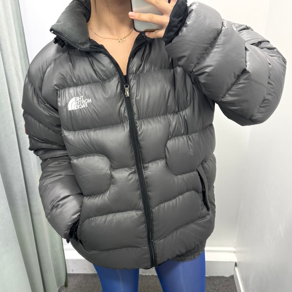 노스페이스 그레이 900 서밋시리즈 구스다운 패딩  상품이미지2