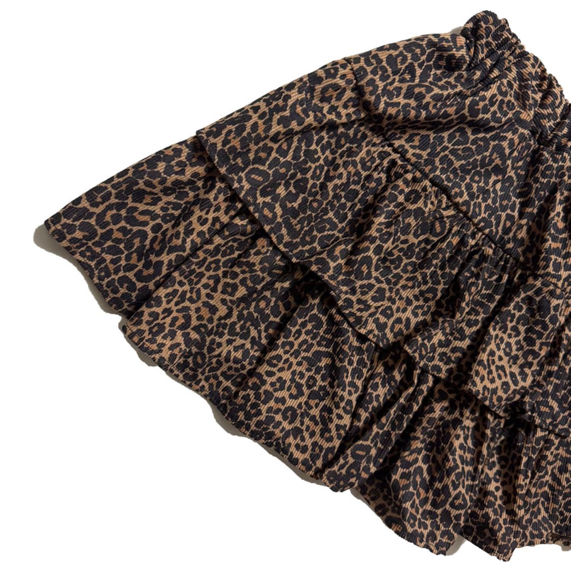 새상품 여자 코듀로이 호피 캉캉 스커트 (브라운) 상품이미지2