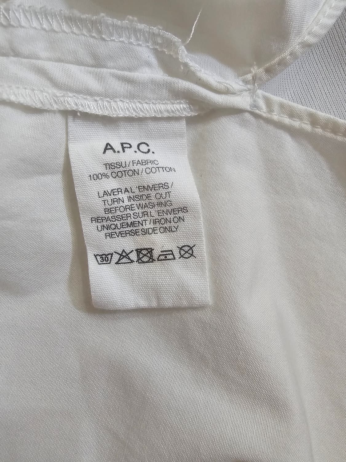[36] A.P.C. 아페쎄 러플 코튼 블라우스 상품이미지10