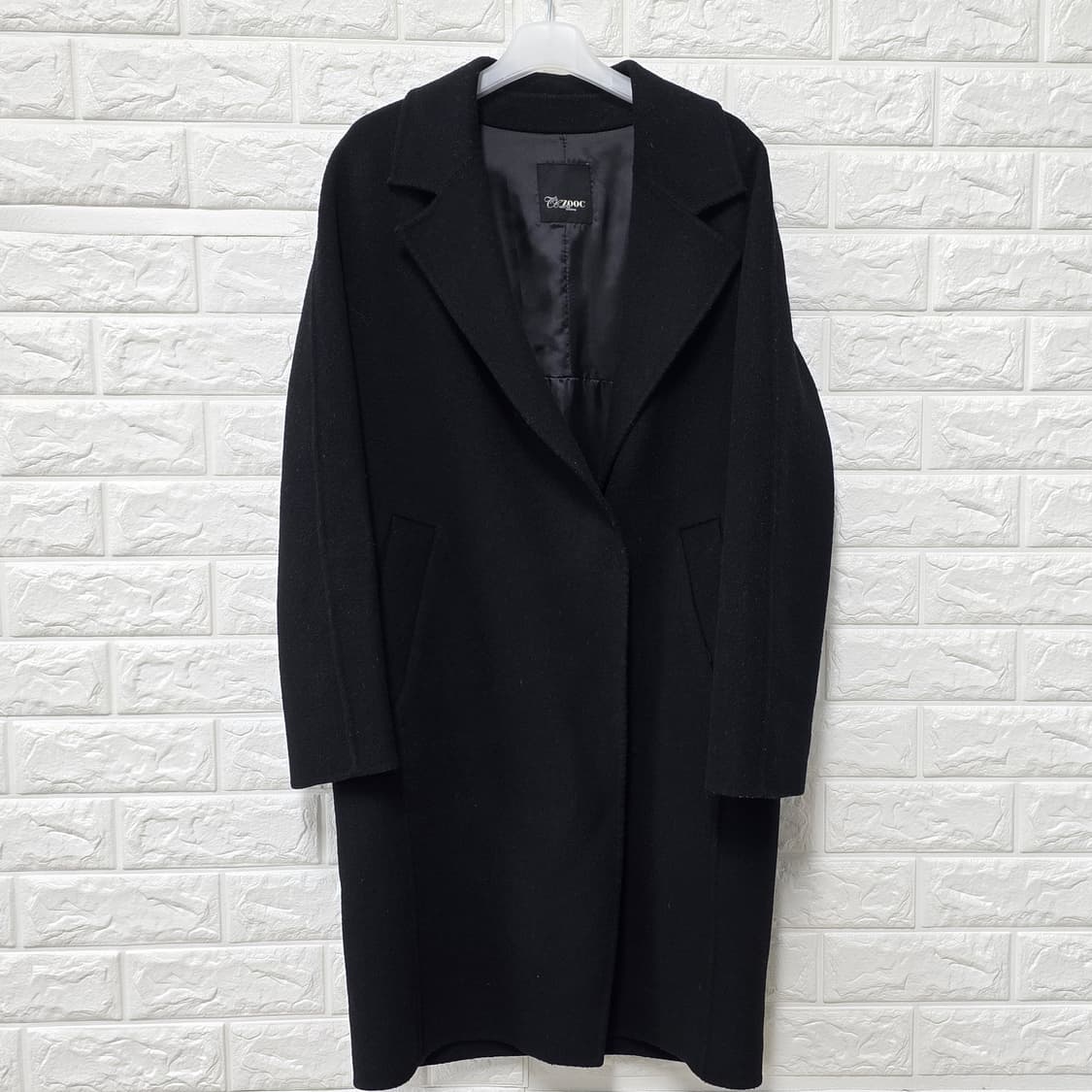 택포) M ZOOC 블랙 울 코트  상품이미지1