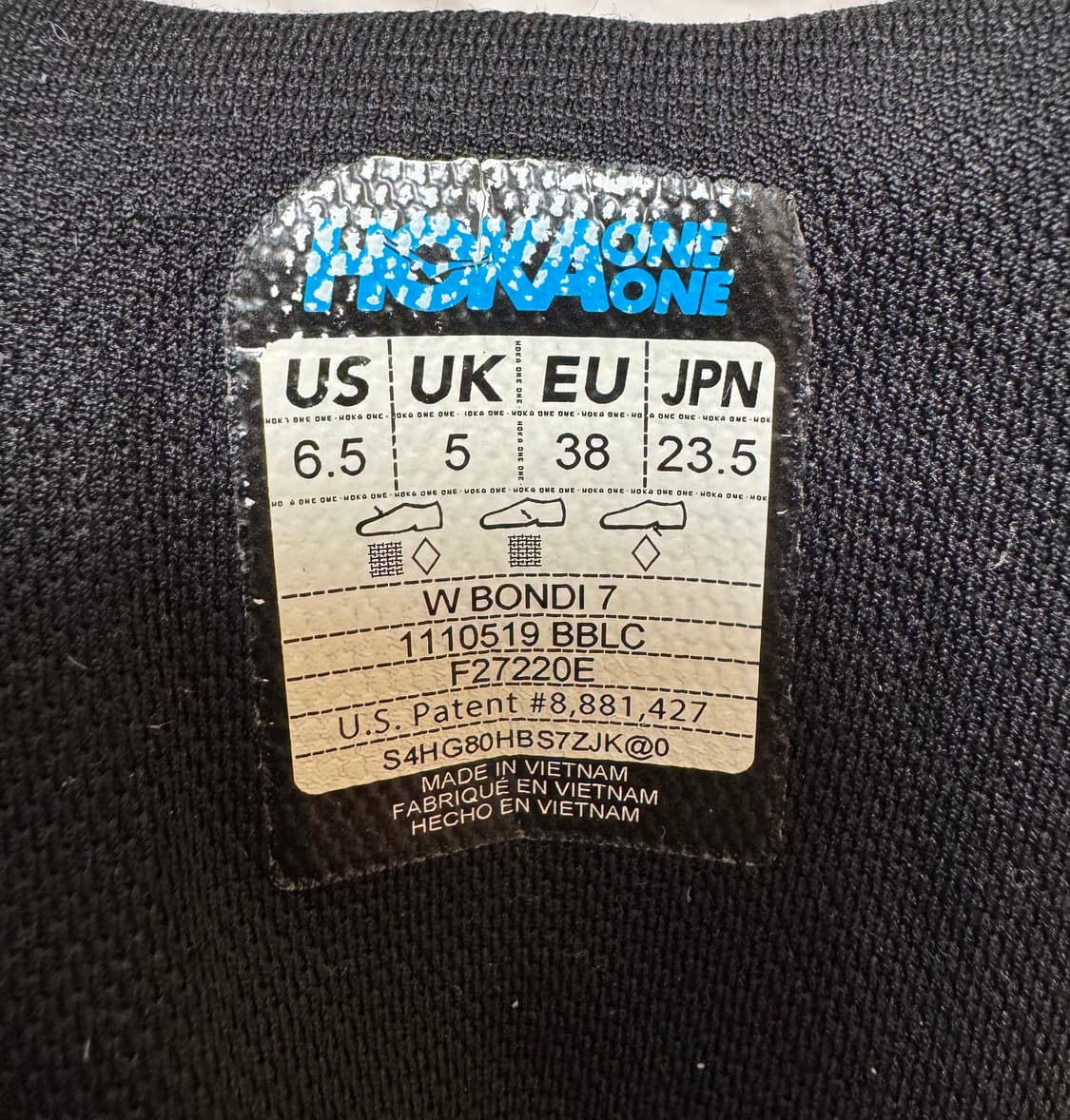 HOKA 호카 정품 본디 7 블랙 여성용 235 상품이미지10