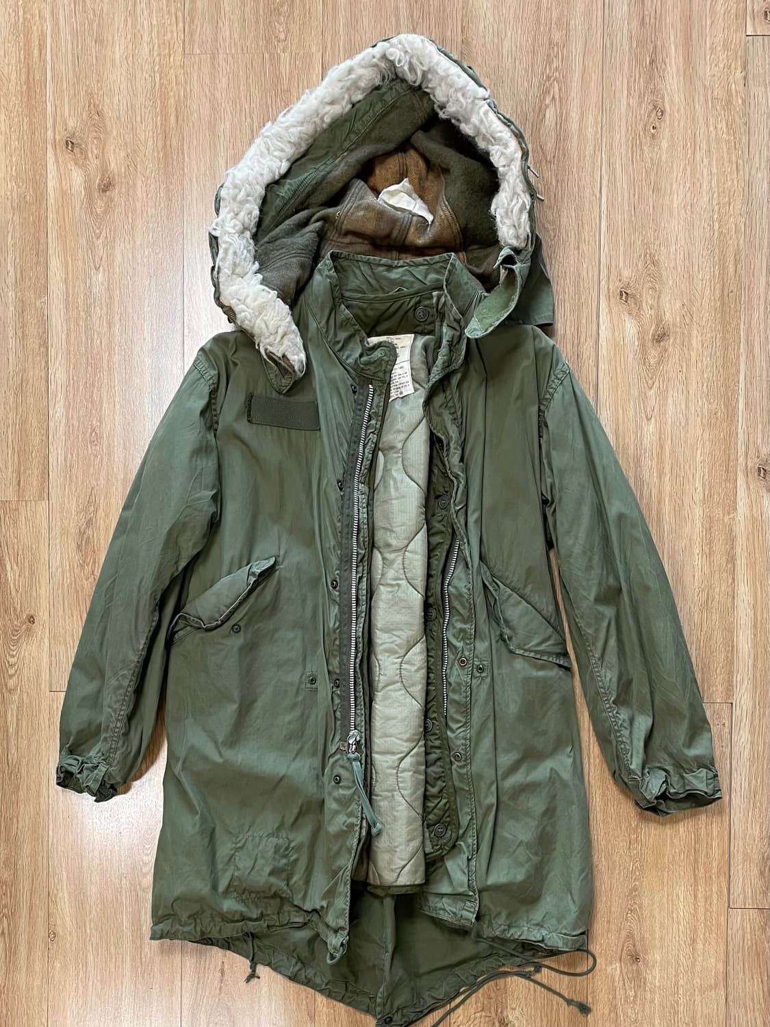 단종된 68년산 미군 og 2세대 M65 피쉬테일 파카 개파카 은지퍼 상품이미지1