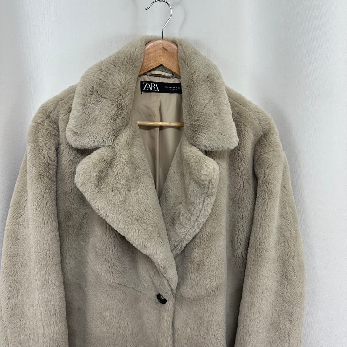  자라 여자 부드러운 퍼자켓 코트 L 상품이미지4