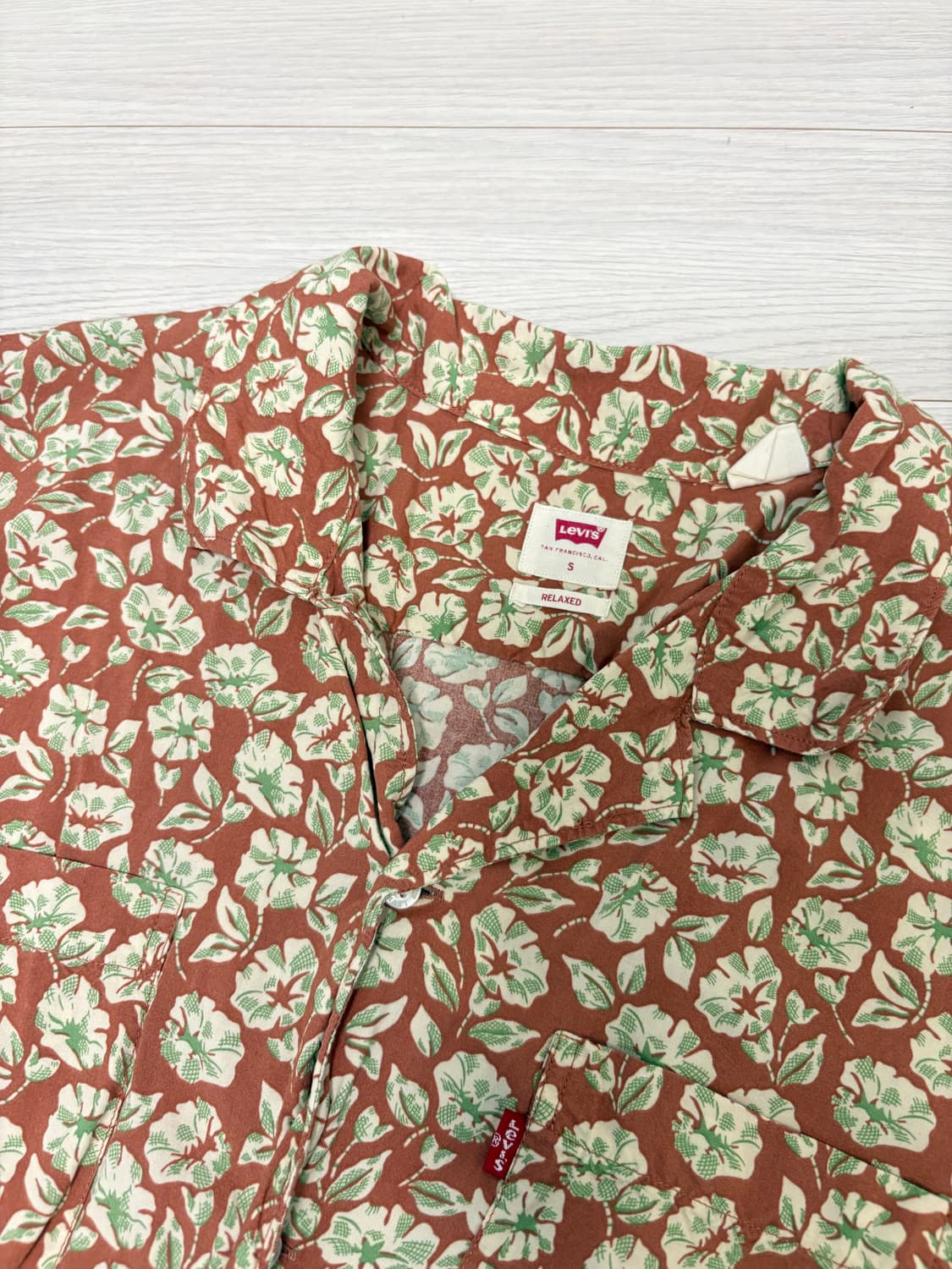 리바이스 빈티지 패턴 하와이안 셔츠 S사이즈(100사이즈) 상품이미지1
