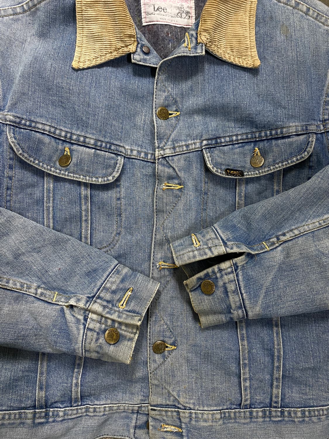 80s USA made 리 청자켓 스톰라이더 101j  상품이미지2