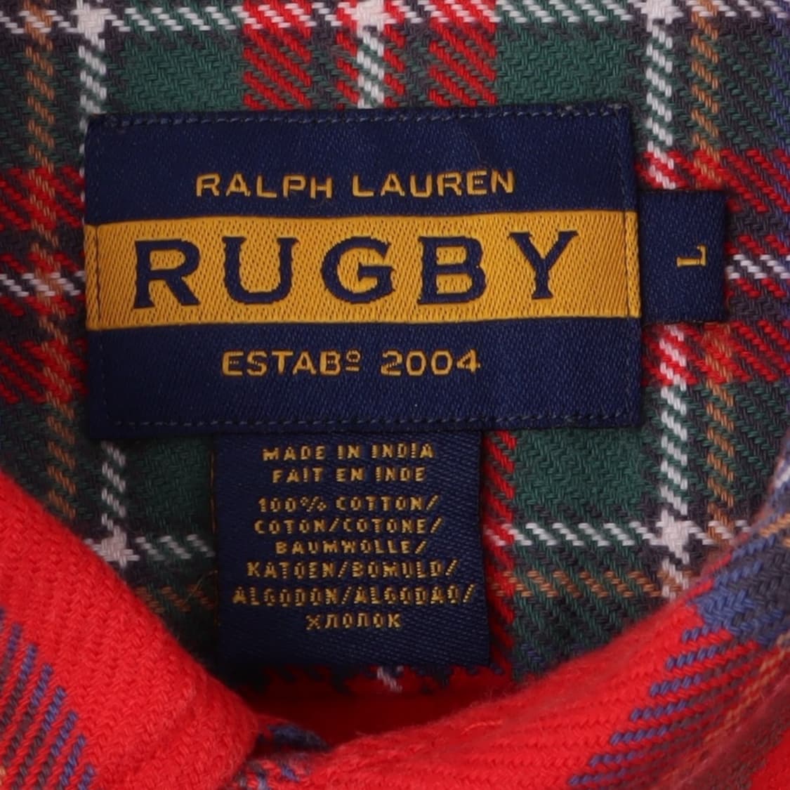 폴로 랄프로렌 럭비 pyrex 파이렉스 플란넬 체크 셔츠 상품이미지8