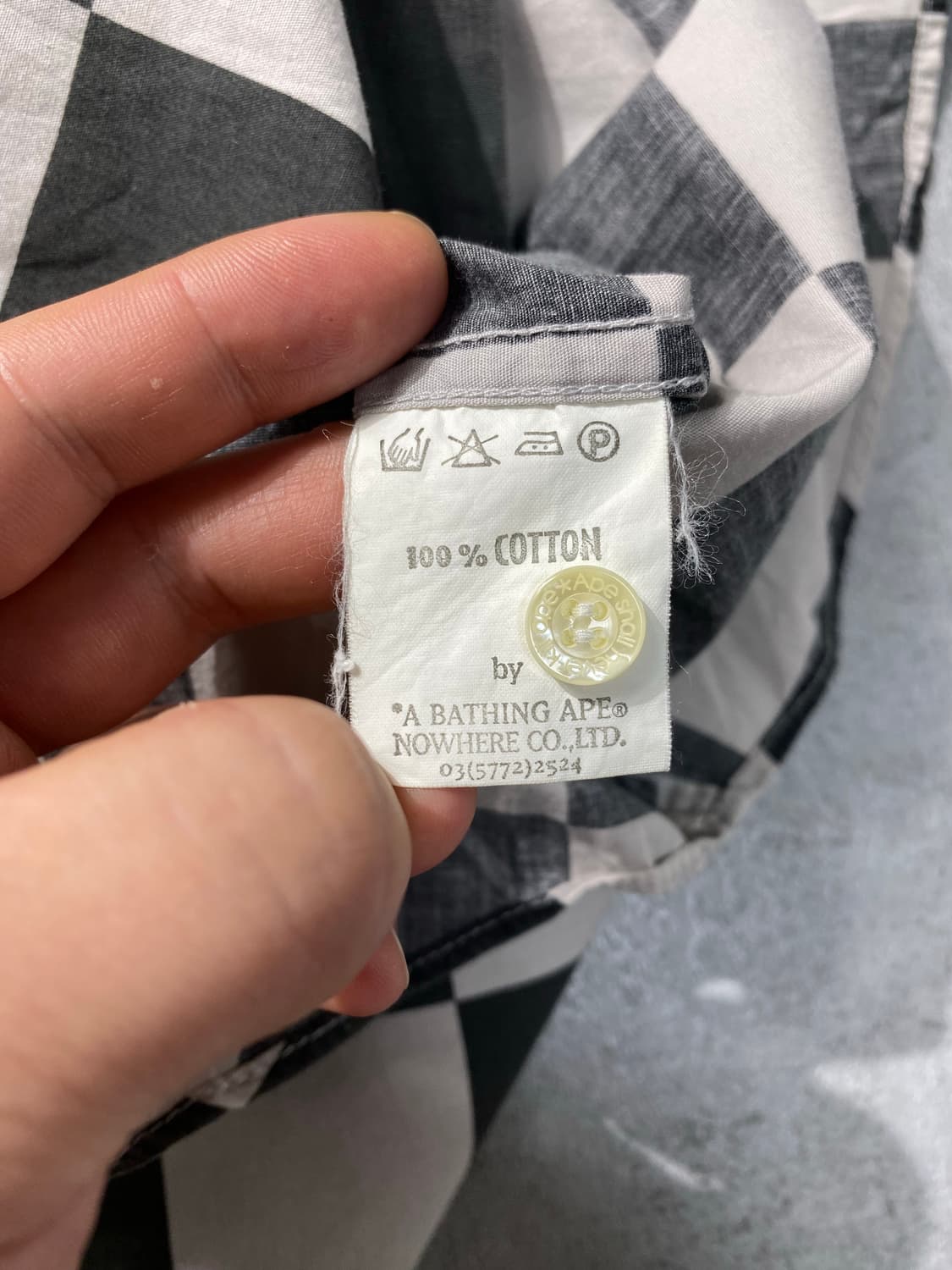 [S] A BATHING APE 베이프 체커보드 반팔셔츠 상품이미지8