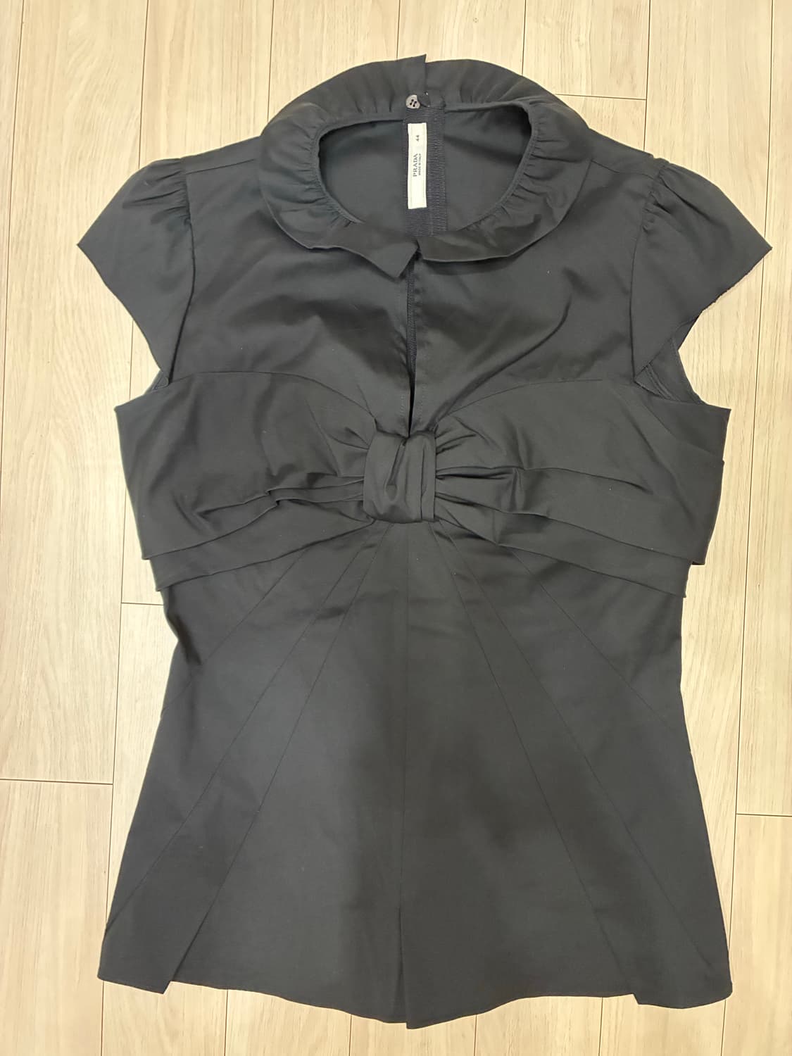 [정품] 프라다(PRADA) 2008 아카이브 리본 셔링 탑 (M) 상품이미지1