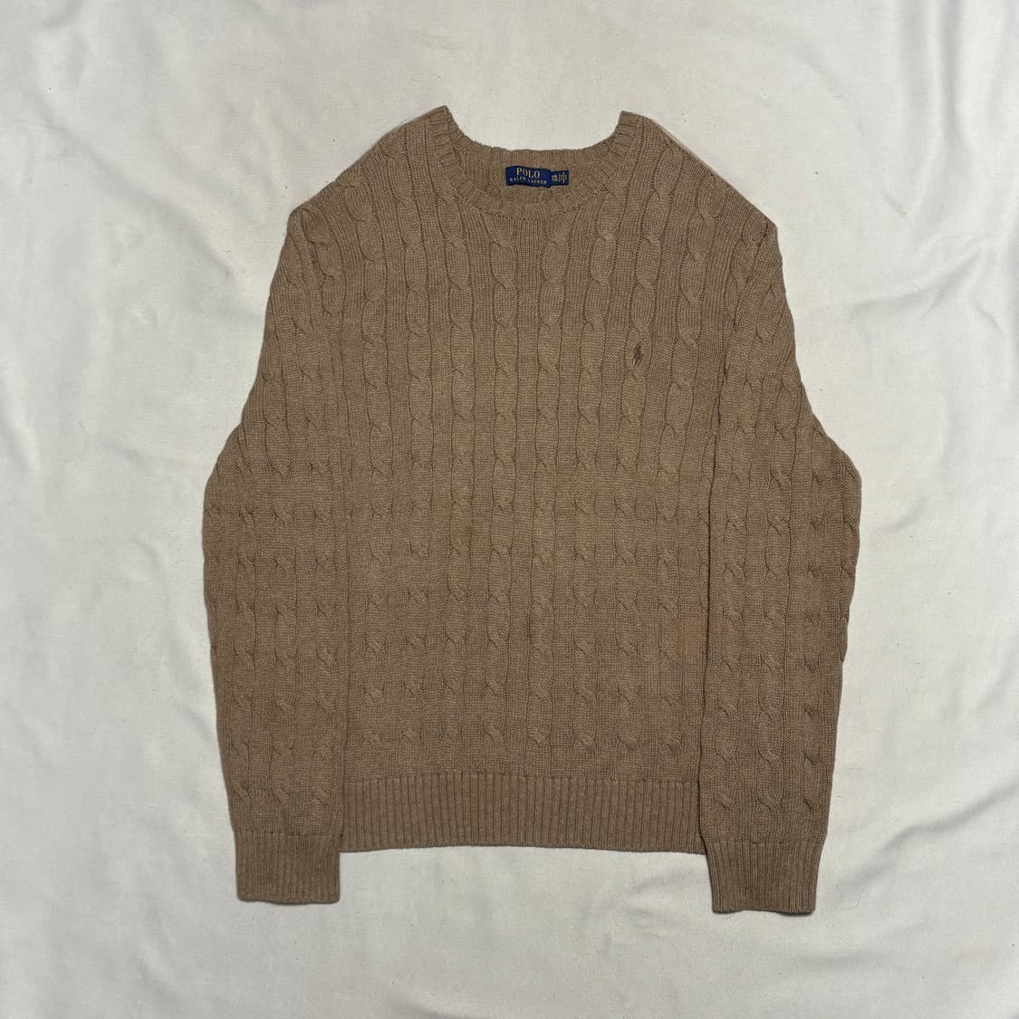 XXL 폴로랄프로렌 베이지 케이블 니트 상품이미지2