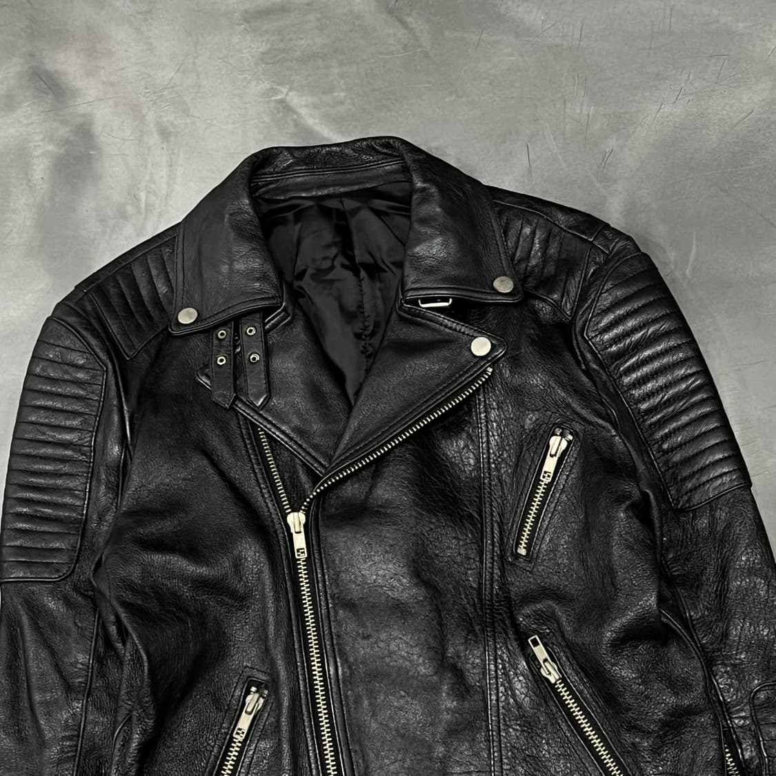  빈티지 양가죽 라이더 자켓 y15628 상품이미지3