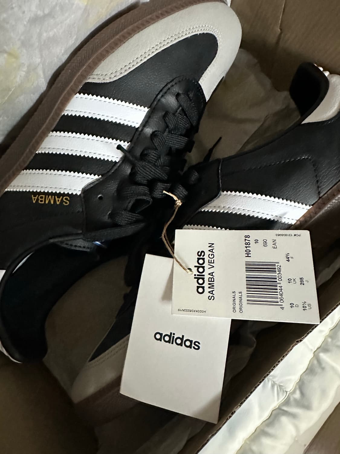 [285]아디다스 삼바 비건 블랙 화이트 풀박택채새상품 상품이미지1
