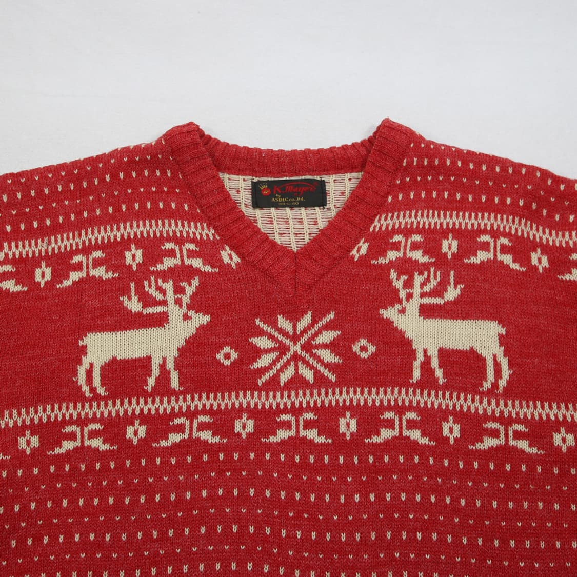 (착용컷) K.mayer 노르딕 패턴 니트 (남성용 100) 상품이미지4