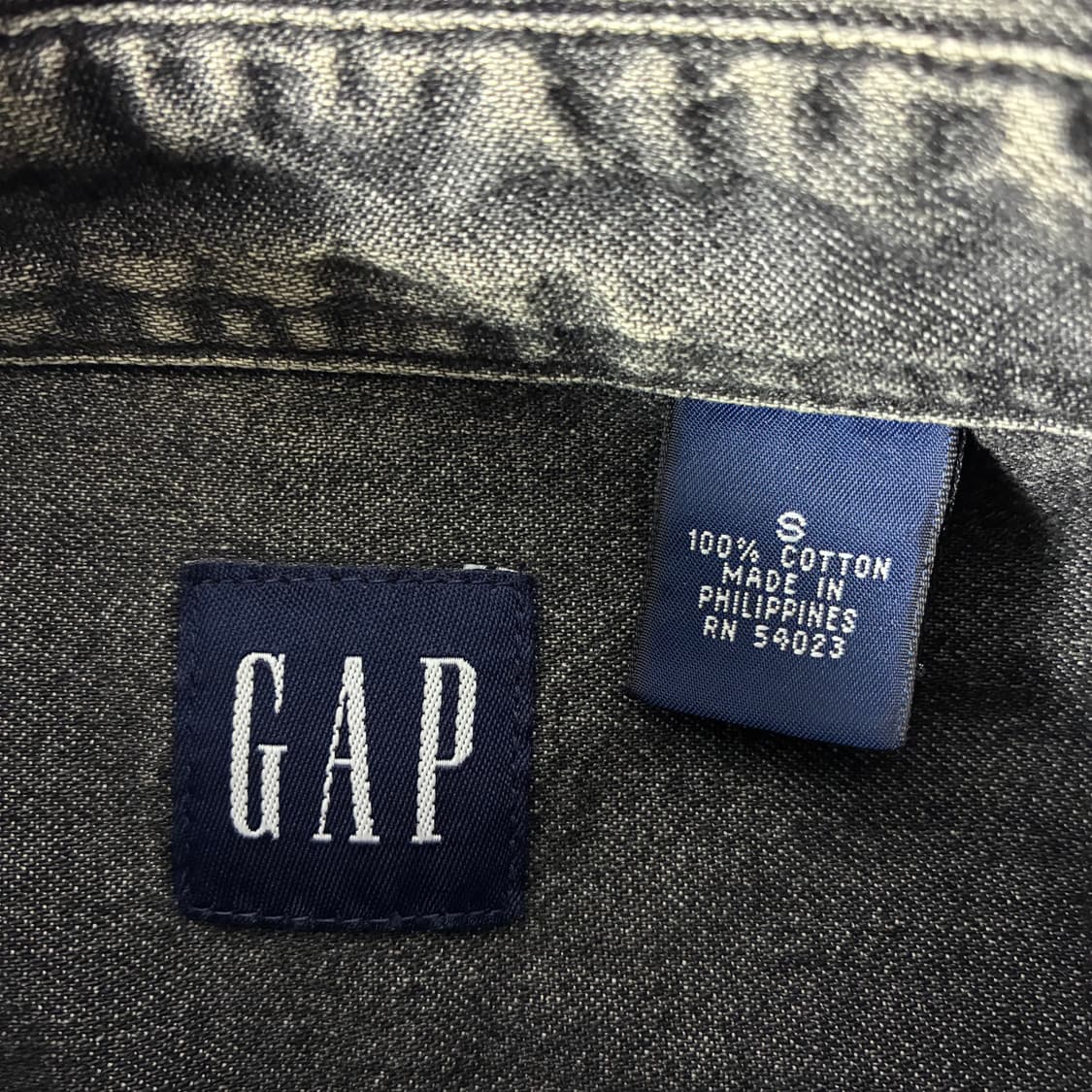 Gap  갭 90,s 포켓 차콜 데님 셔츠   상품이미지4