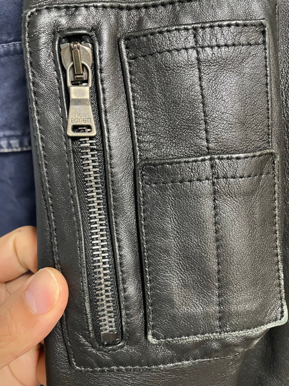 아카이브 닐바렛 야상 가죽 자켓 상품이미지4