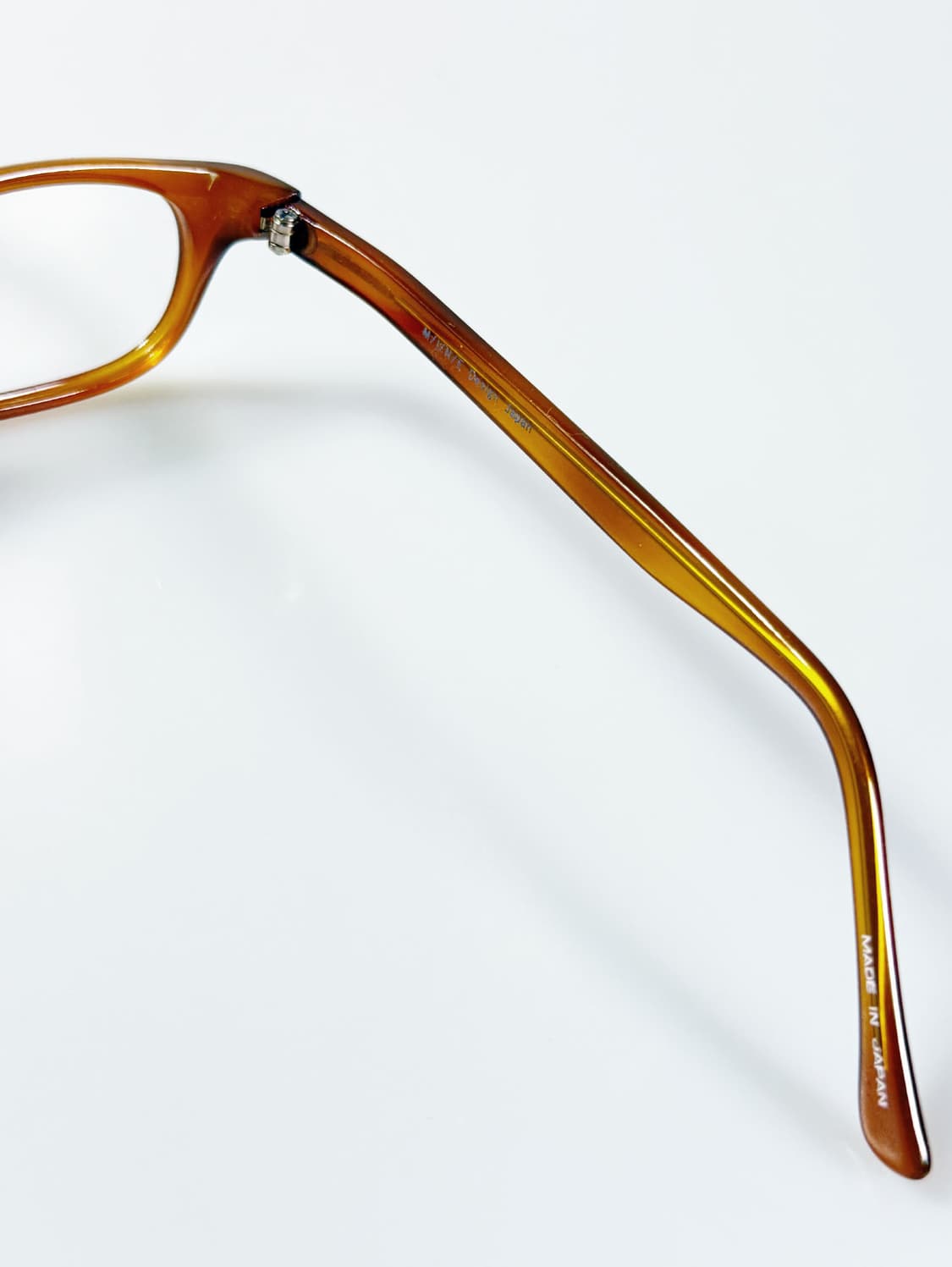 일본제 MINE 엠버 브라운 뿔테 스퀘어 빈티지 안경 상품이미지6