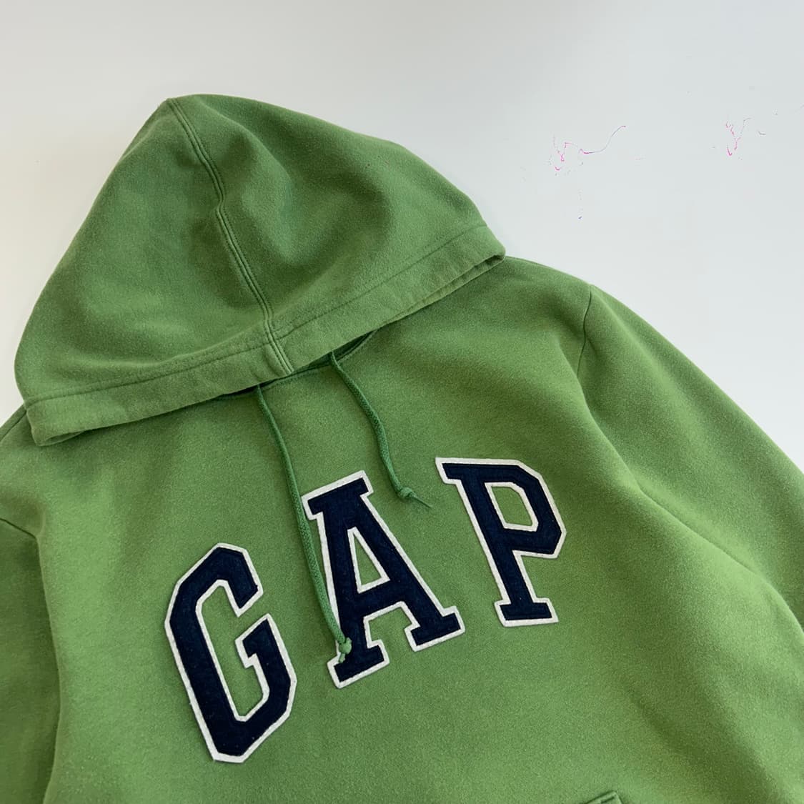 GAP 갭 네이비로고 그린 후드티  상품이미지4