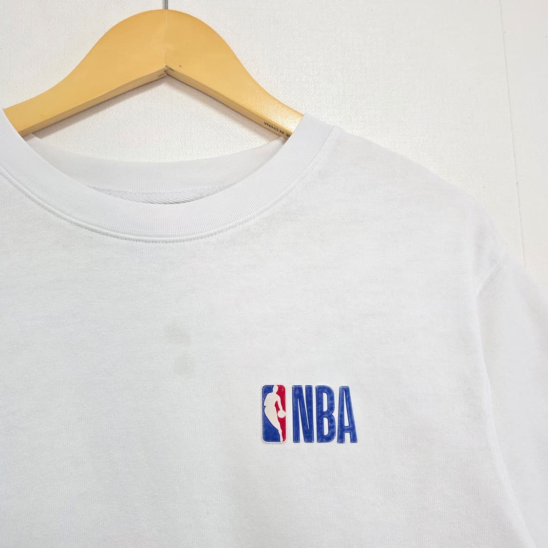 L 100-105 NBA 오버핏 화이트 반팔티셔츠 상품이미지2