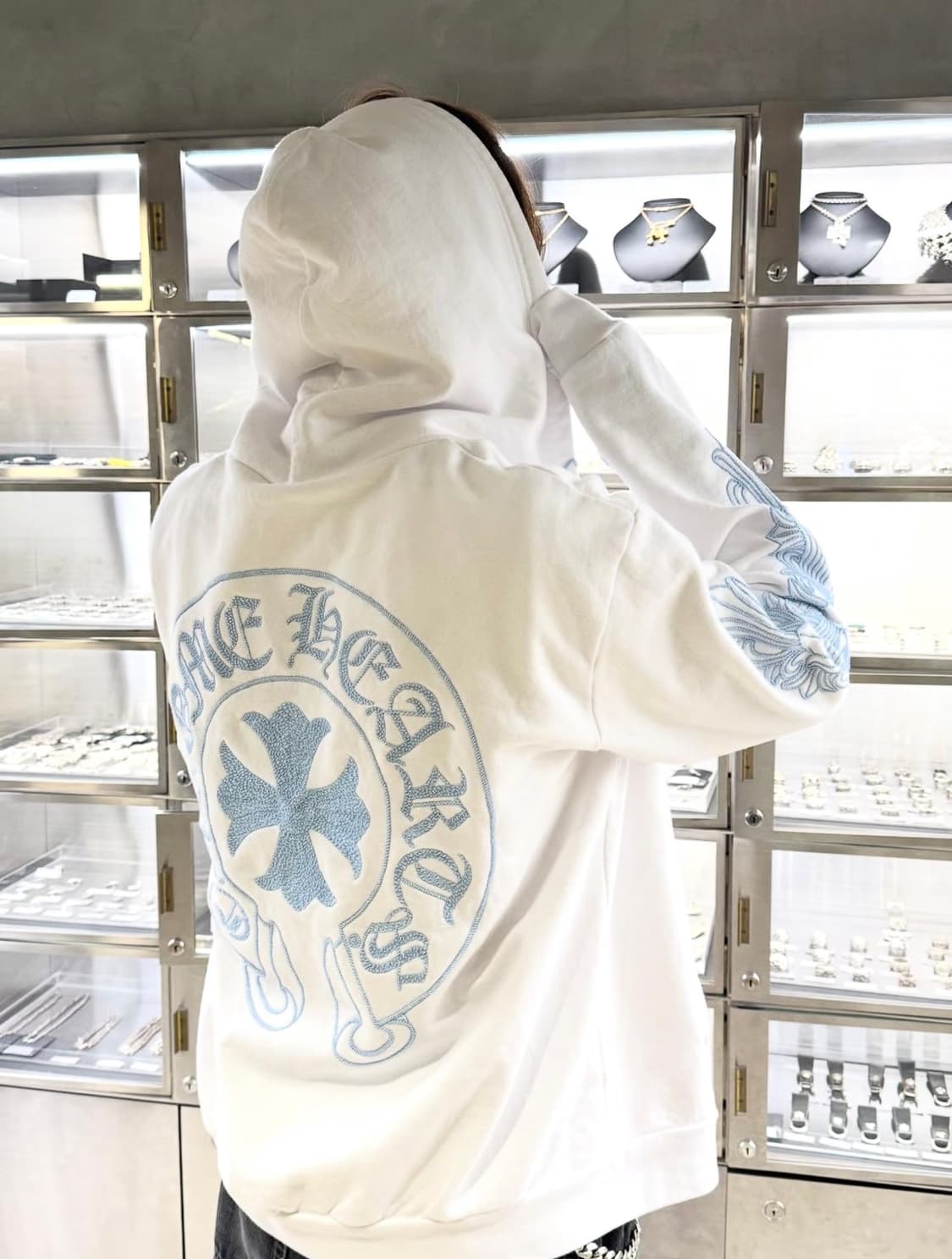 크롬하츠 버티컬 후드집업 상품이미지1