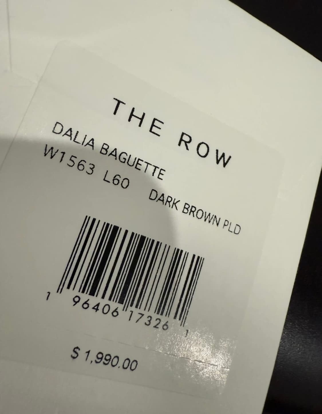 더로우 달리아 바게트 백 다크브라운 The row 상품이미지3