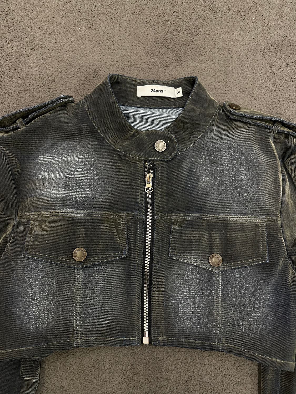 24ans 크롭 라이더 자켓 처분  상품이미지3