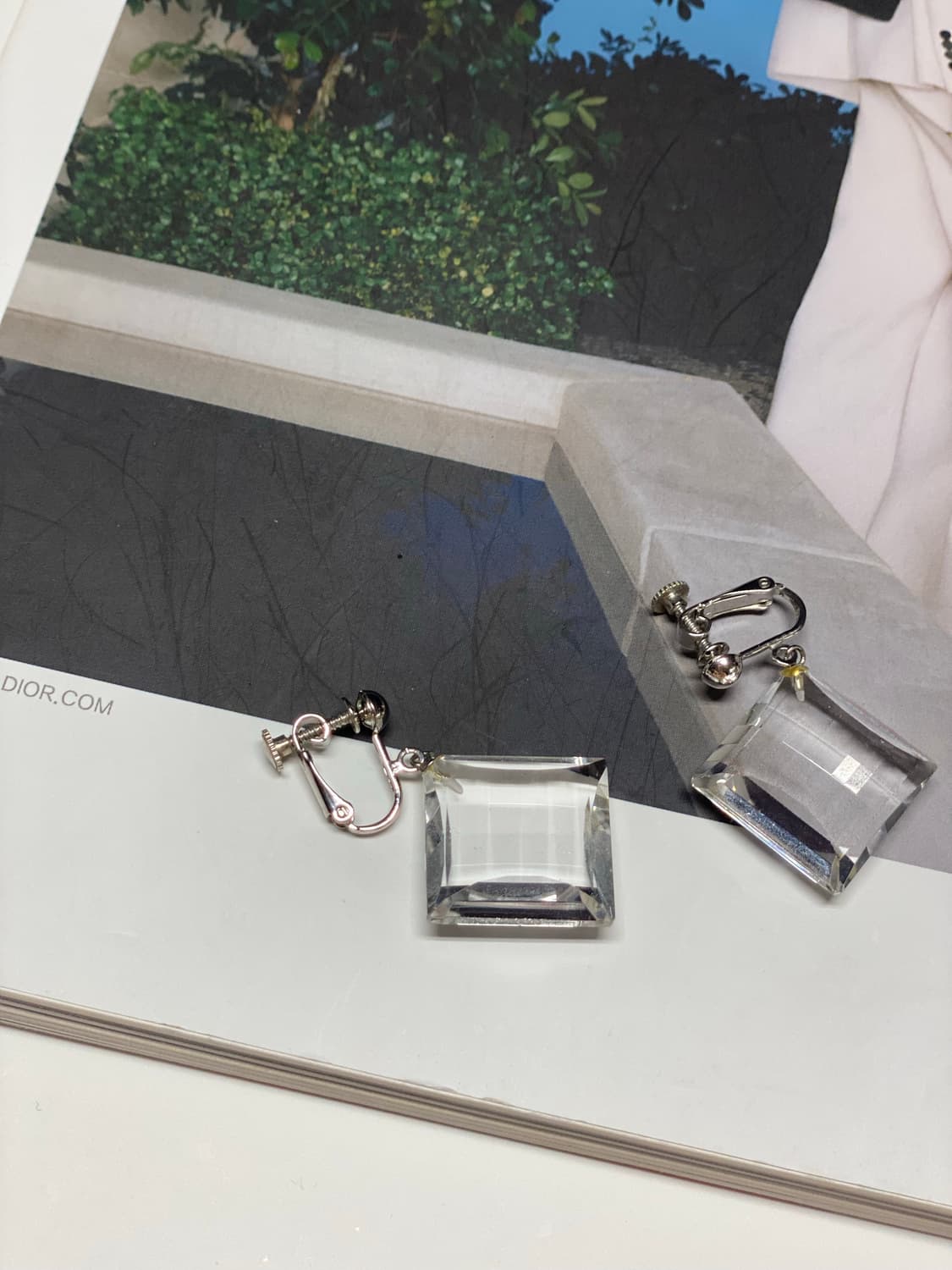 투명 크리스탈 귀걸이 귀찌 상품이미지6