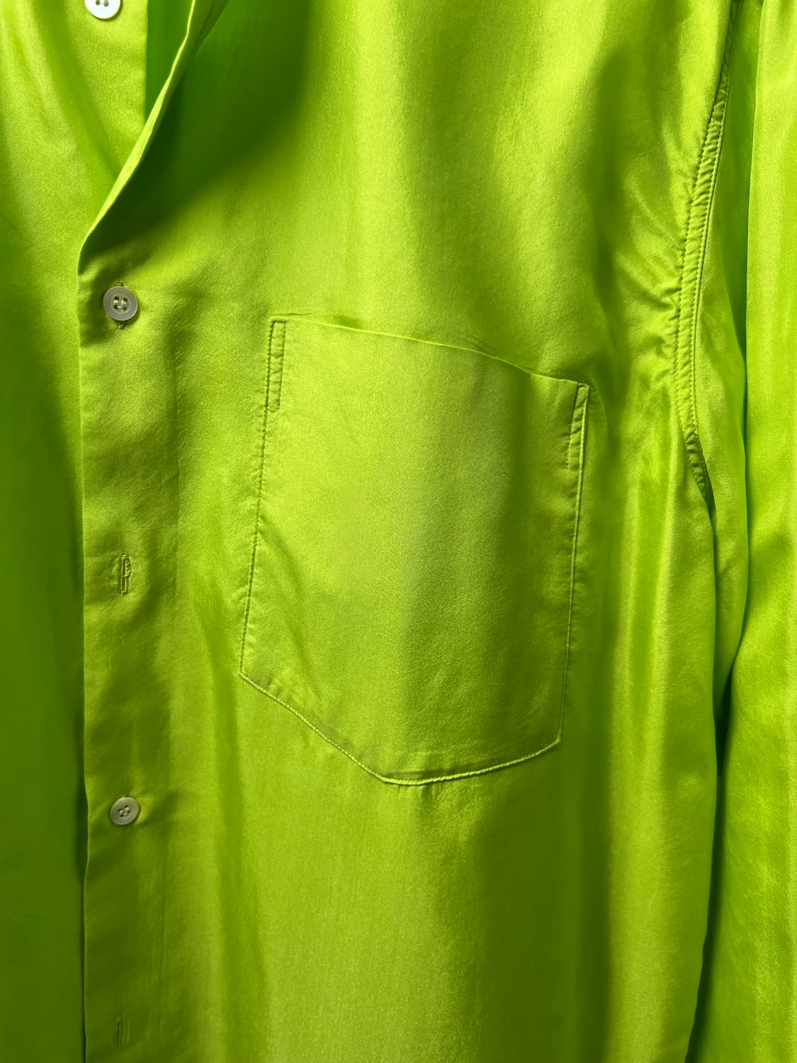 드리스반 노튼 실크셔츠 그린 사이즈50 상품이미지3