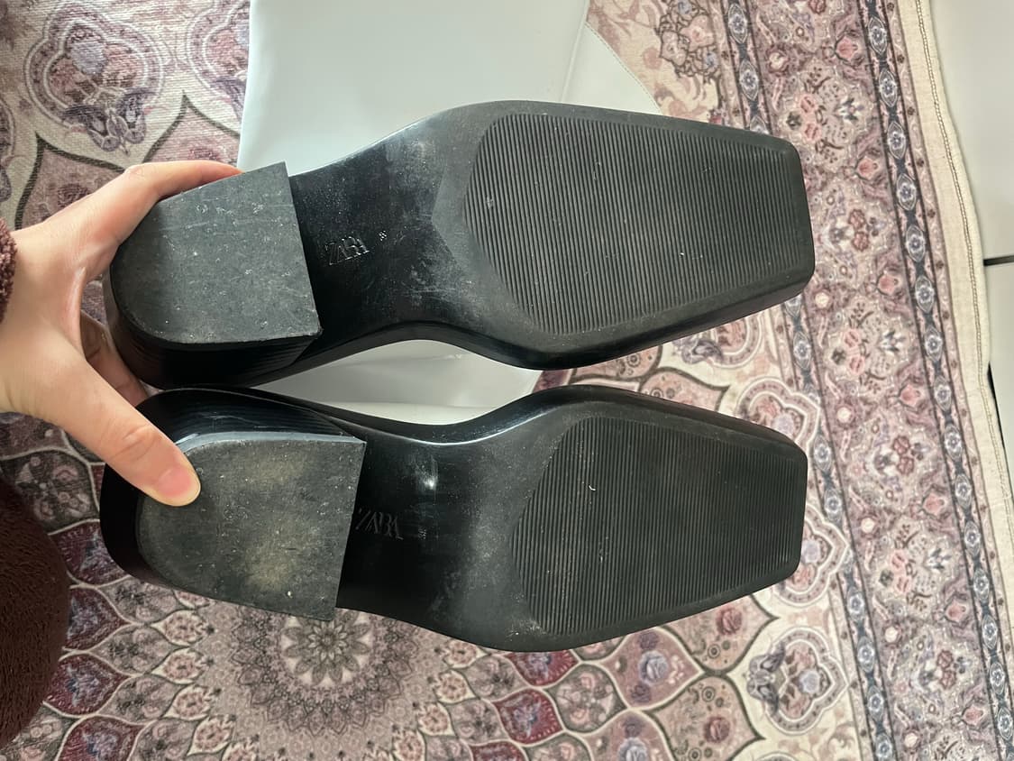 Zara 소가죽 웨스턴부츠 38 상품이미지3