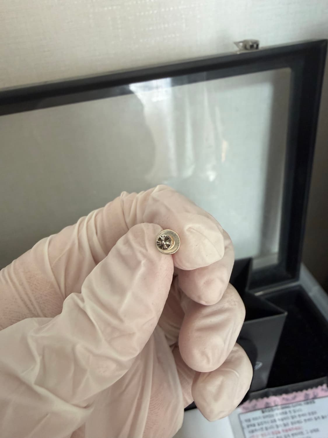 (맨아코) 크롬하츠 미니 크로스볼 이어링 귀걸이 2개 한스룸 상품이미지2