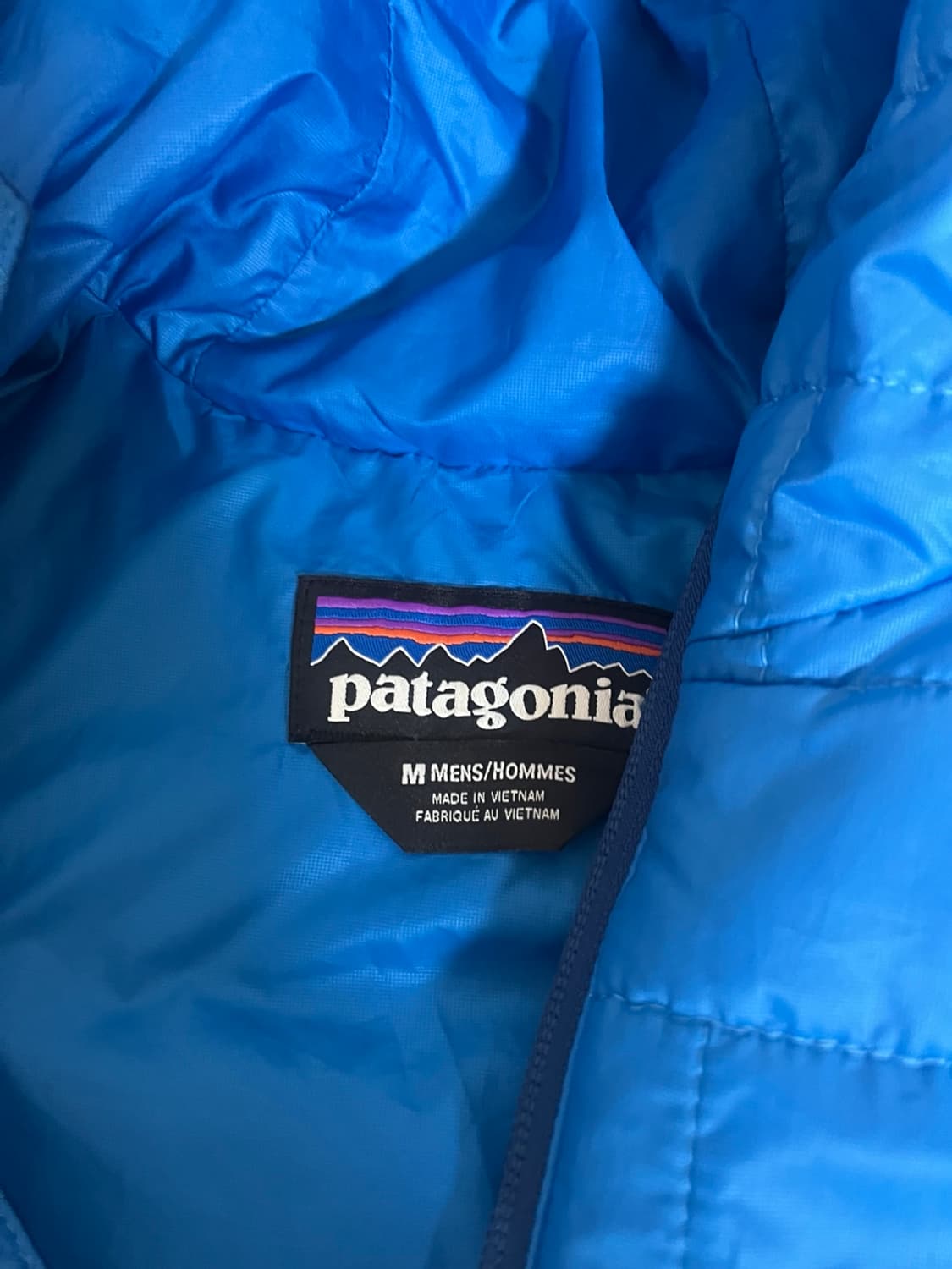 파타고니아 나노퍼프 후디 점퍼 경량 패딩 후드 블루 엠 상품이미지3