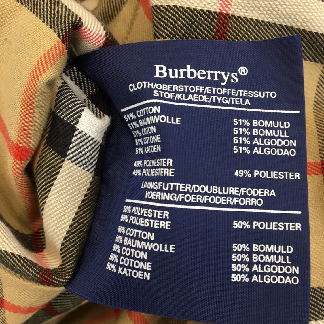 버버리 트렌치코트 66 블루라벨 잉글랜드  상품이미지7