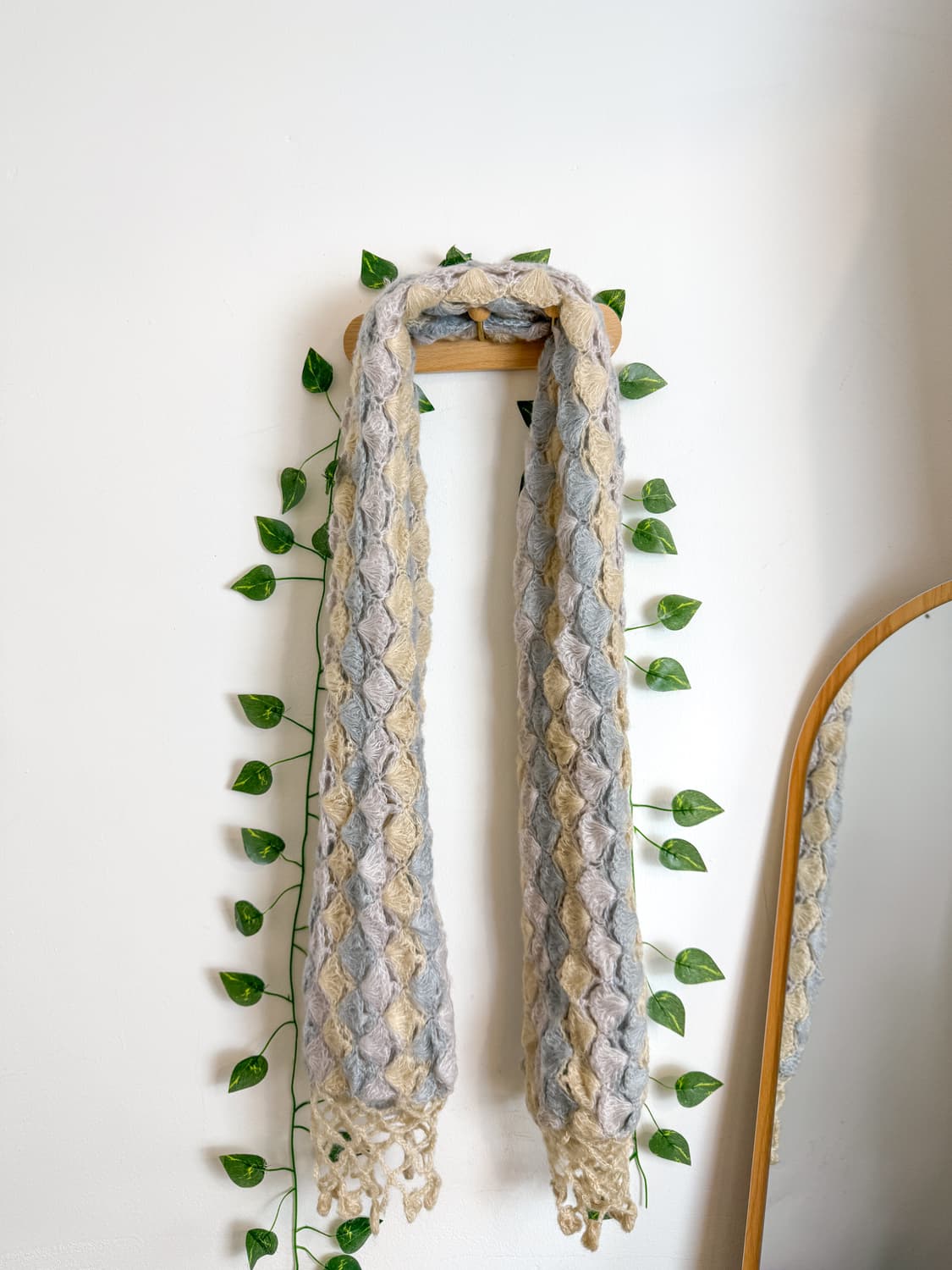 파스텔 뜨개 머플러 상품이미지2