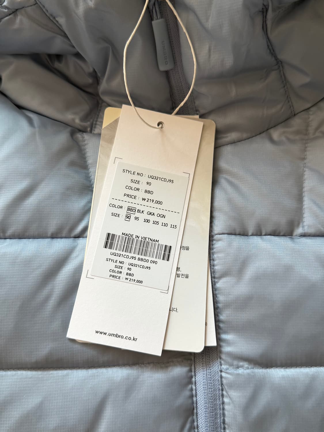 엄브로 경량패딩 90 상품이미지4