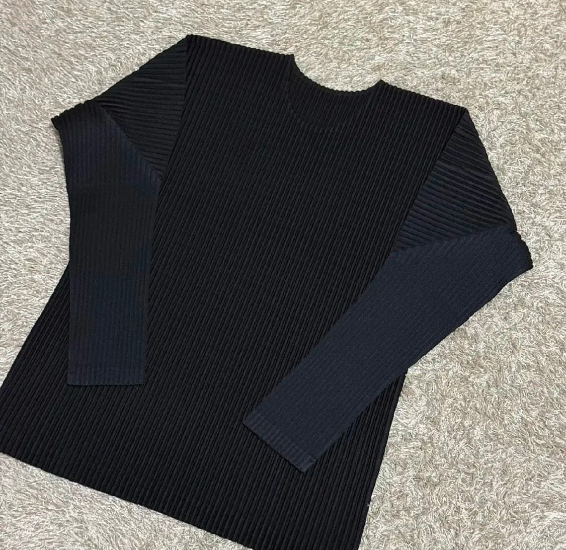 이세이미야케 플리츠 롱슬리브 블랙 S 상품이미지1